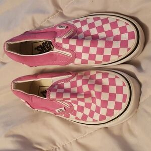 Pink Checkered Vans